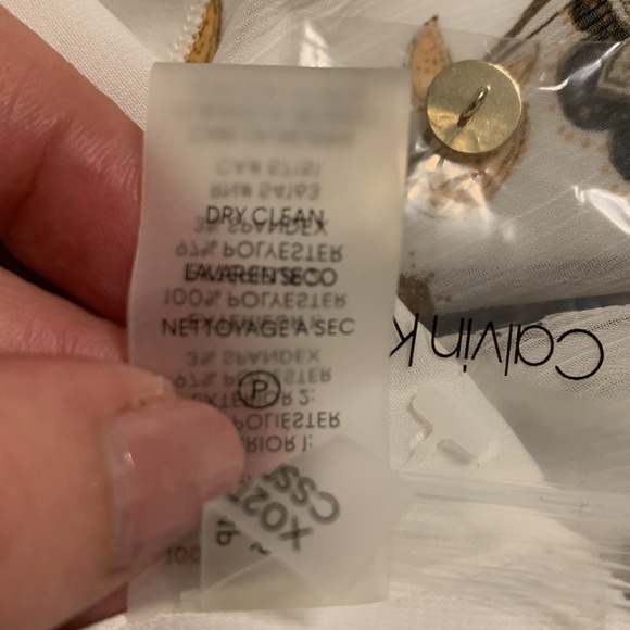 Calvin Klein Plus Pleated Neck Top - Picture 9 of 9